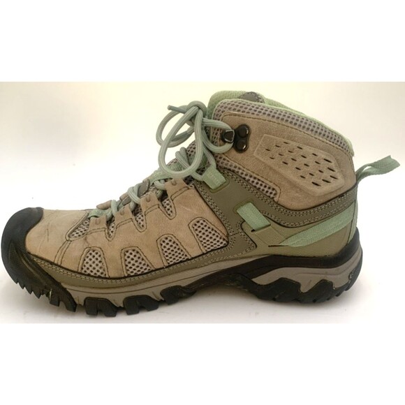 Keen Targhee Vent Mid Women’s Size 7.5 |Fumo/Quiet Green| Hiking Shoes Outdoors - Picture 7 of 12